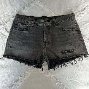 Levi’s® 501 Original Cutoff Denim Short - Black - Size 27
